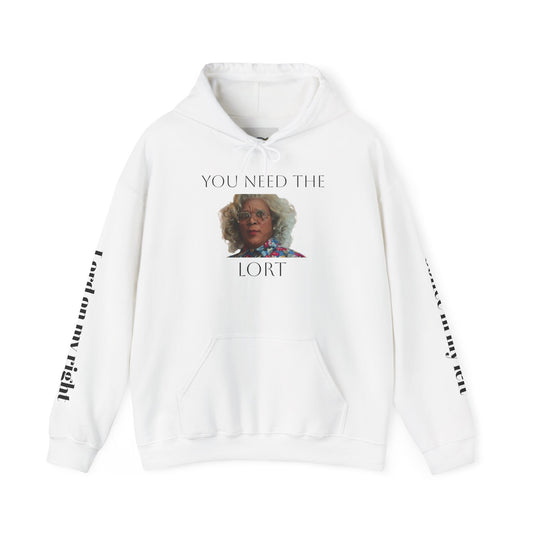 Hooded Sweatshirt - Madea and Jesus and Coffee Design