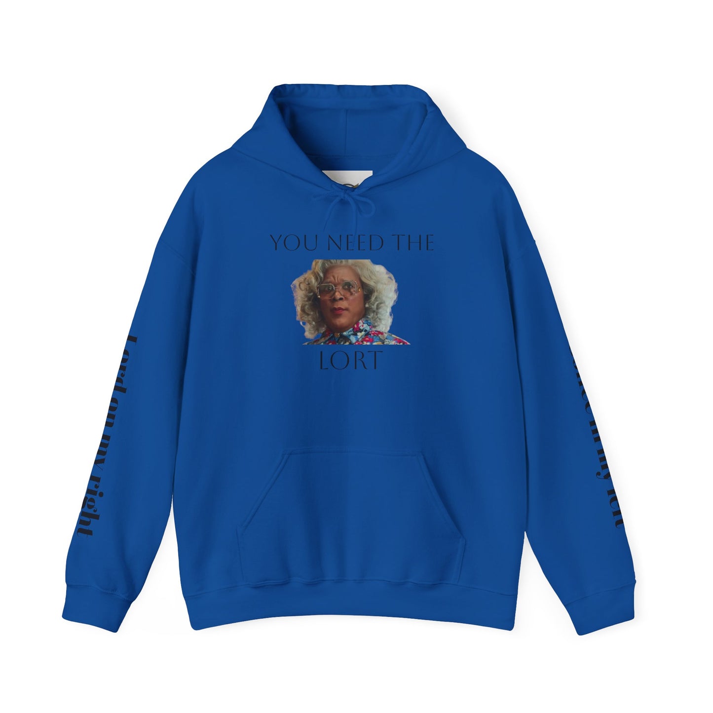 Hooded Sweatshirt - Madea and Jesus and Coffee Design