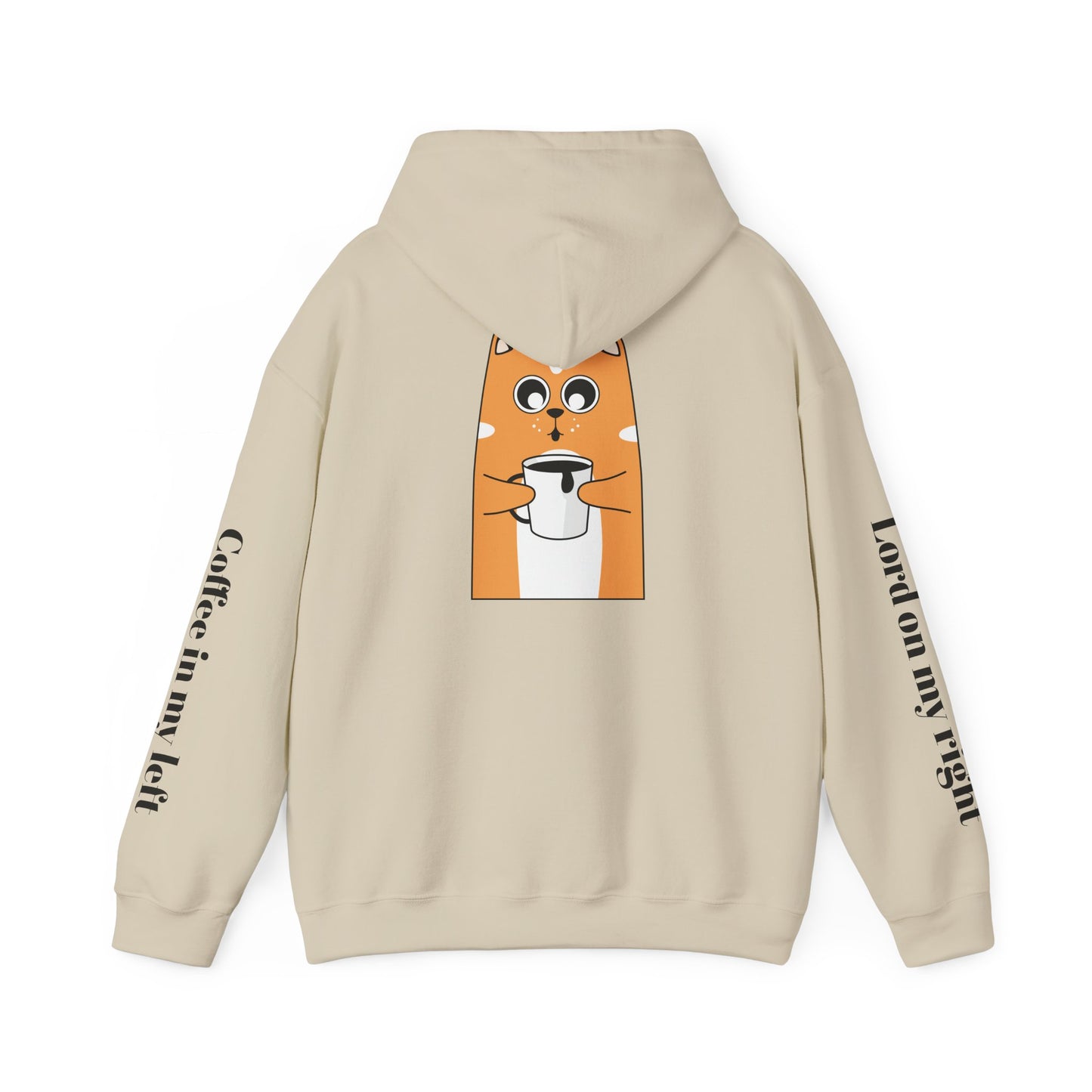 Hooded Sweatshirt - Madea and Jesus and Coffee Design
