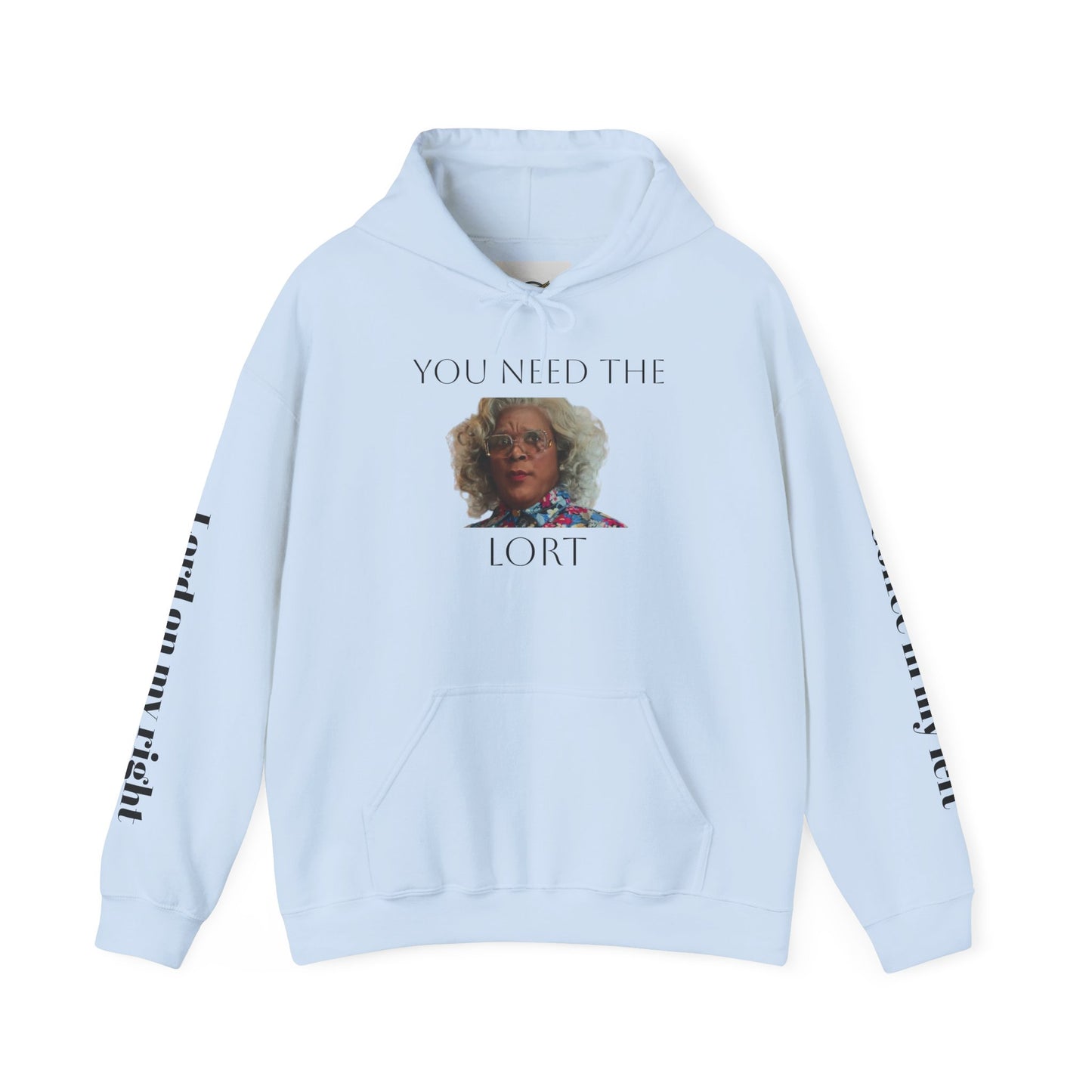 Hooded Sweatshirt - Madea and Jesus and Coffee Design
