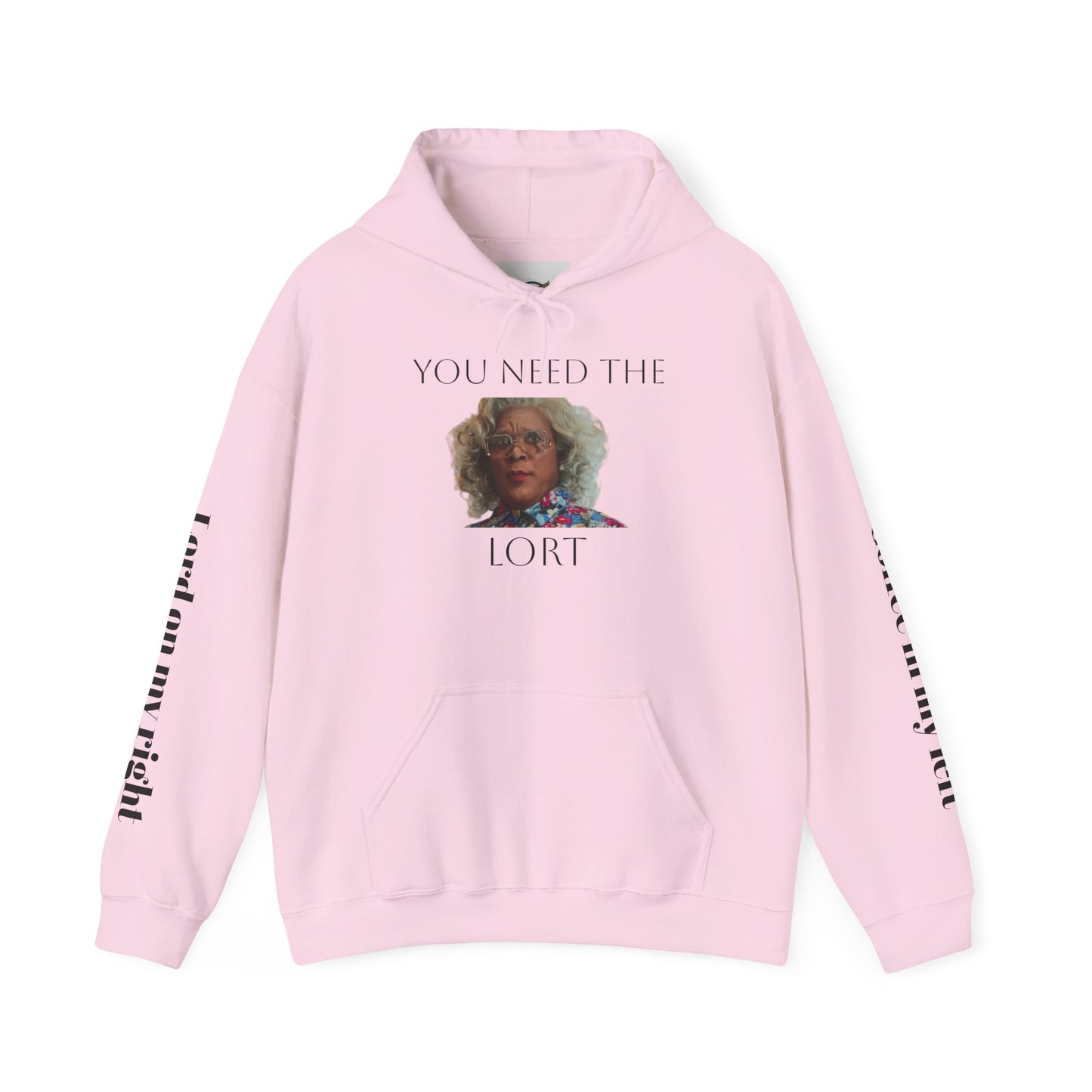 Hooded Sweatshirt - Madea and Jesus and Coffee Design